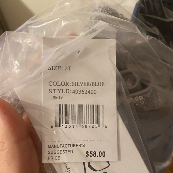 Sequin blue dress! Absolutely gorgeous! - Picture 3 of 3